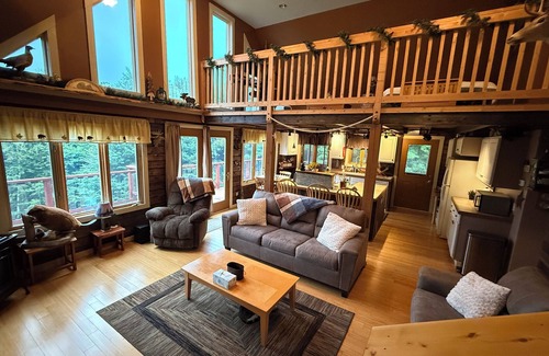 Stark Cabin | Mountain Cabin w/Game Room, Fire Pit, & Trails