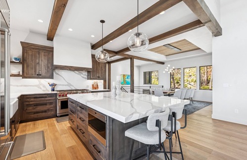 Whitefish House | Mountain-Modern Luxury Retreat with Private Ski Lift & Lake Views