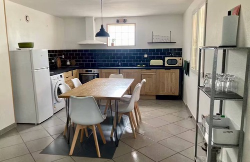 Olargues Apartment | Mountain views with Heated pool and optional Jacuzzi. South of France