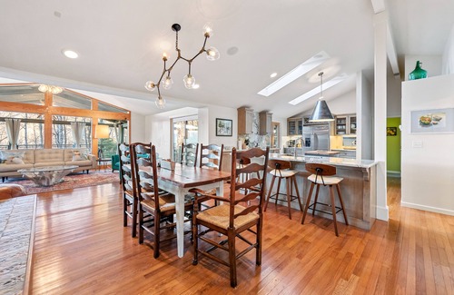 Waynesville House | Mountainside home with outstanding views, covered deck, & central AC
