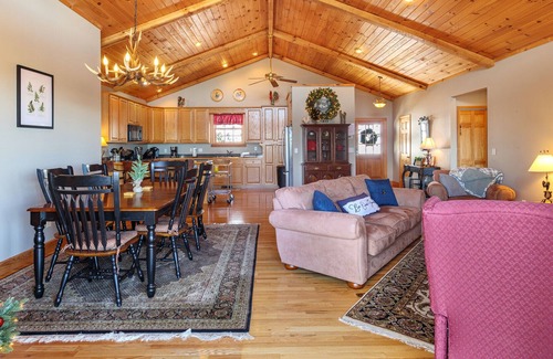 Wolf Laurel House | Mountaintop Cabin, Clean and Safe, Asheville Area, 4,500 elevation, Big Views