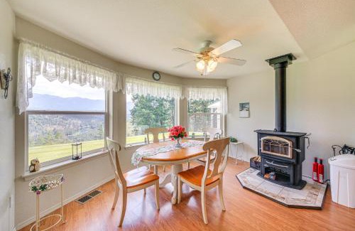 Boundary County House | Moyie Springs Home with Views, Near Kootenay River!