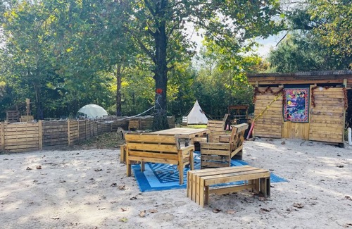 Tallahassee RV Rental | Mr. Waffles tent glamping Farmstay