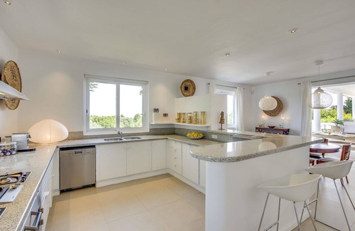 Sant Josep de sa Talaia Villa | My Rental Homes - Can Las Palmas with private pool garden and Barbeque