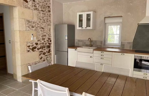 Salles House | Nature Escape: Renovated House with Stream View and Large Garden