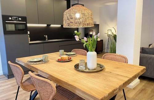 Sahlenburg Apartment | NB 4- Luxuriösen Ferienwohnung mit Privater Sauna und Whirlpoolbadewanne