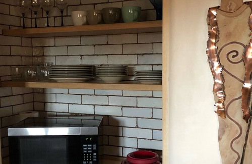 Canoncito House | Nestled in an amazing garden you will find Hacienda Azul