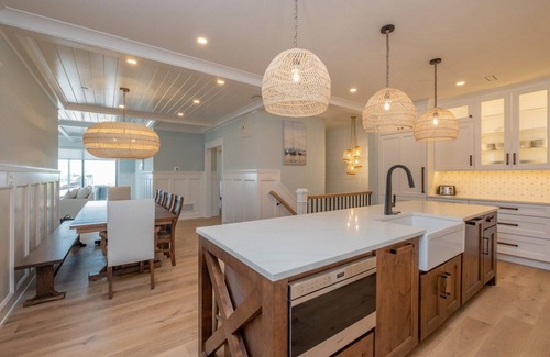 North End Condo | NEW! "1413 Sand Castle" Ocean Front Condo on Boardwalk, Pool, Elev., Sleeps 19