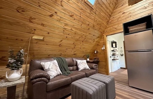 Hot Springs Cabin | NEW! A-Frame Cabin in the Woods +Minutes From Bathhouse Row Downtown Hot Springs
