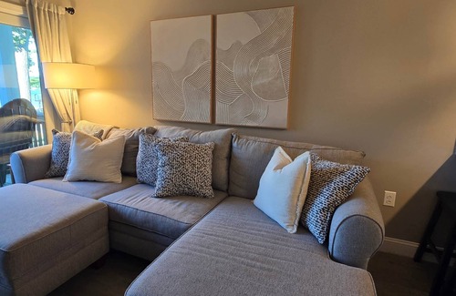 Gilford Condo | New Beachfront Condo-Walk to Bank of NH Concerts