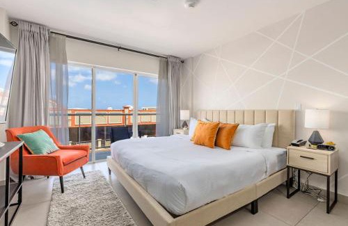 Oranjestad Apartment | New Beautiful Aruban Studio Oceanfront