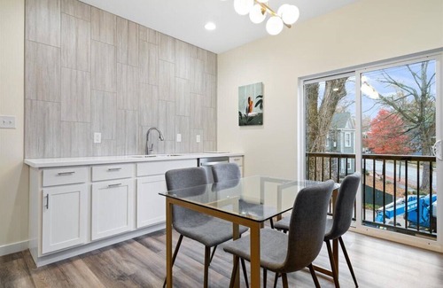Evansville Apartment | New Boutique Hotel Suite on Haynie's Corner: KING Bed, Parking, Security & More!