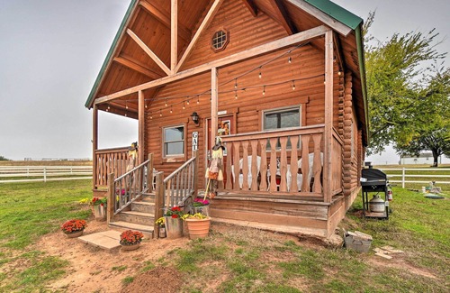 Fletcher Cabin | NEW! Cozy Cabin in Fletcher on Pepper Sprout Ranch