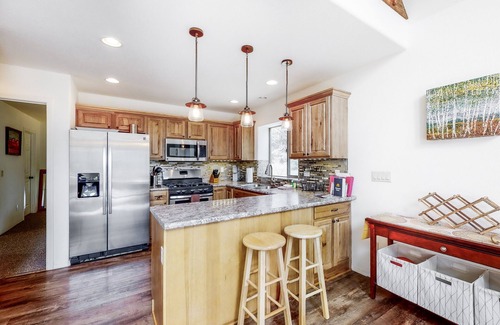 Pagosa Springs House | New, dog-friendly home with electric fireplaces & deck - walk to pool/gym