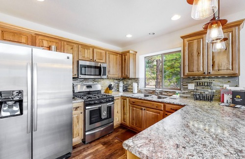 Pagosa Springs House | New, dog-friendly home with electric fireplaces & deck - walk to pool/gym