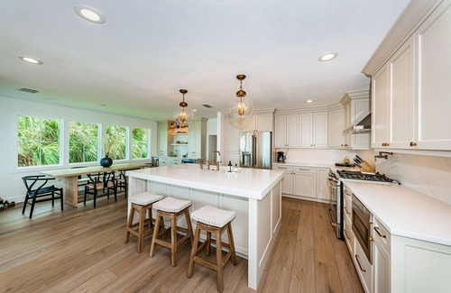 Crystal Beach House | NEW Fully renovated Gulf front home w/private resort style pool, outdoor kitchen