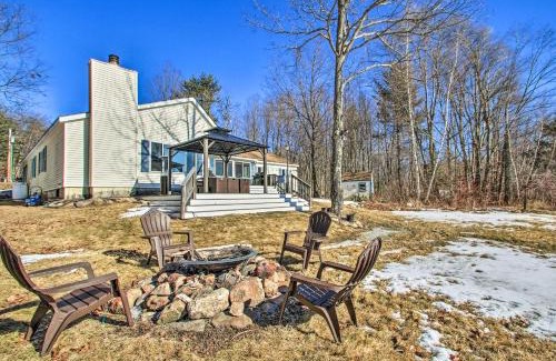 Barnstead House | New Hampshire Home with Private Beach, Dock and Rafts!