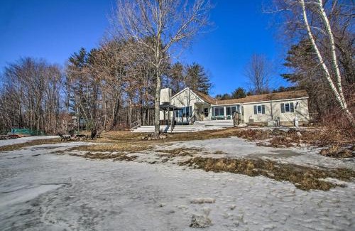 Barnstead House | New Hampshire Home with Private Beach, Dock and Rafts!