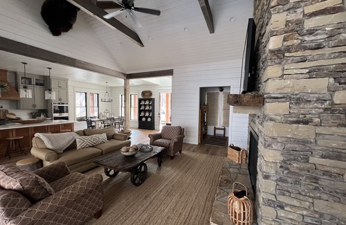 Wilburn House | New Lake Front House with large porches and great lake view.