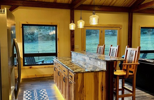 Custer Cabin | New timber frame cabin on secluded wilderness lot near Custer area attractions.