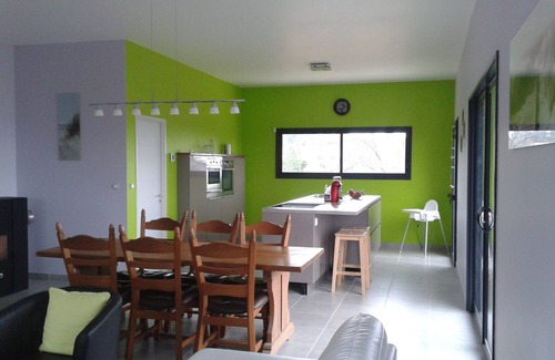 Saint-Julien-de-Peyrolas Villa | New villa-8 to12 persons-isolated-6 bedrooms-sauna and swimming pool with opt heating