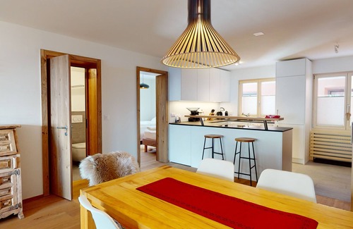 Surlej Apartment | Newly renovated apartment on the 2nd floor (70m2) in Surlej with a balcony and m