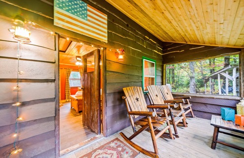 Olmstedville Cabin | Newly renovated cabin minutes from Gore Mountain with wood stove, porch, firepit
