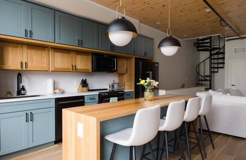 Traverse City Condo | Newly Renovated Luxury Loft with Rooftop Patio in the Heart of Downtown TC