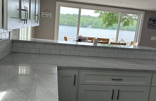 Fitzwilliam House | Newly renovated lake front home with dock and sunset views of Laurel Lake