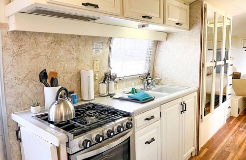 Pear Park House | Newly updated Airstream with modern amenities on the bank of the Colorado River.