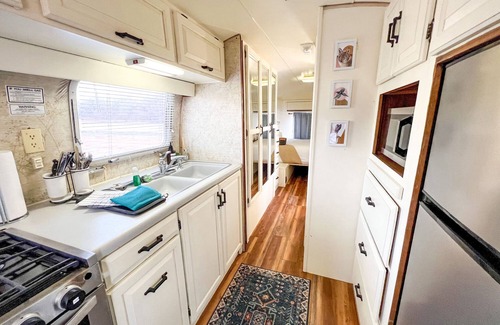 Pear Park House | Newly updated Airstream with modern amenities on the bank of the Colorado River.