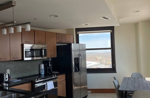 Downtown Detroit Apartment | NFL Draft 2 bedroom apartment, steps from the red carpet
