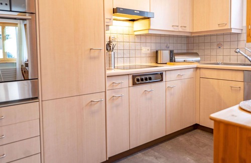 Sils-Maria Apartment | Nice apartment for 4 guests with WIFI, TV, patio and pets allowed