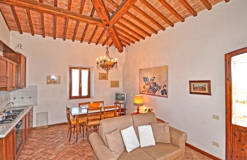 San Gimignano Apartment | Nice apartment for 4 people with A/C, pool, WIFI, TV, terrace and panoramic view