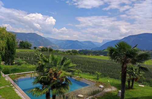 Berg/Monte Apartment | Oberberghof - vacation apartment in Eppan Berg with terrace, garden and organic swimming pond
