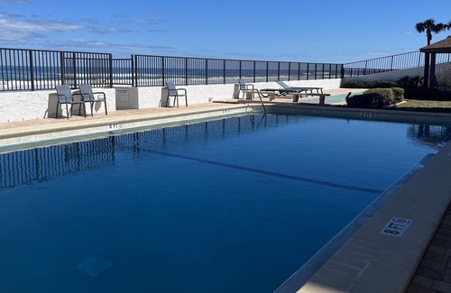 Daytona Beach Shores Condo | Ocean Front Daytona Beach Shores Condo with heated pool and open beach access!