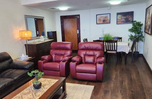 Rumailah Apartment | Ocean View Family friendly two bedroom apartment right opposite the Ajman Sea!