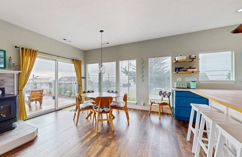 Crescent City House | Ocean-view home with high-speed WiFi, W/D, grill & balconies - walk to beach