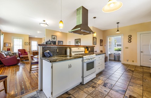Albion House | Ocean view home with free WiFi, private hot tub, furnished deck, & gas grill