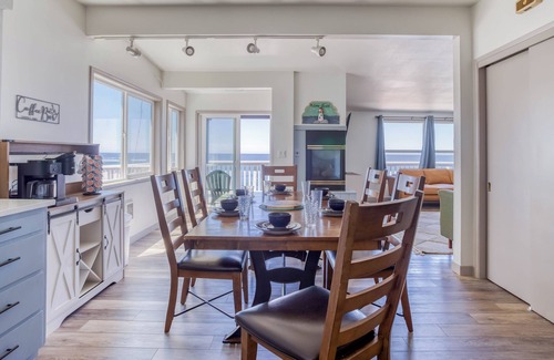 Lincoln Beach House | Oceanfront Beauty with Hot Tub, Pool, Game Room, Playground, Beach Access!