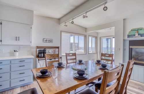 Lincoln Beach House | Oceanfront Beauty with Hot Tub, Pool, Game Room, Playground, Beach Access!