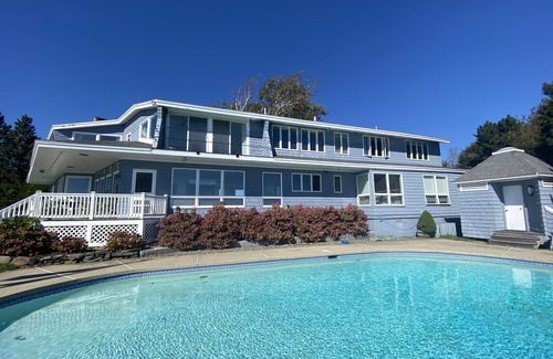 Kennebunkport House | Oceanfront Estate with Private Heated Pool, Tennis Court and Direct Beach Access