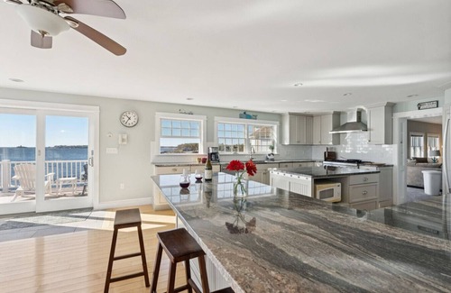 Cape Neddick House | Oceanfront Family Retreat with Sweeping Lawn | 180 Degree Views | Sleeps 13