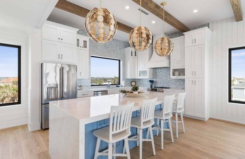 Flagler Beach House | Oceanfront home,private pool,arcade! Dog-friendly!