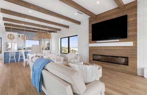 Flagler Beach House | Oceanfront home,private pool,arcade! Dog-friendly!