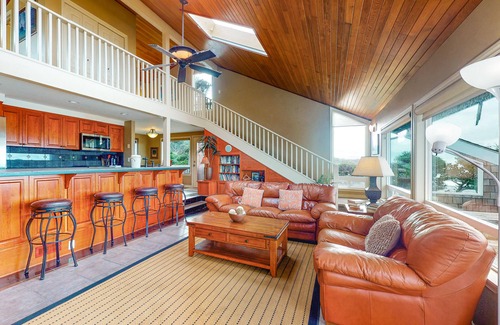 South Beach House | Oceanfront Home w/Private Hot Tub, Ocean Views, Fireplace & Beach Access Path