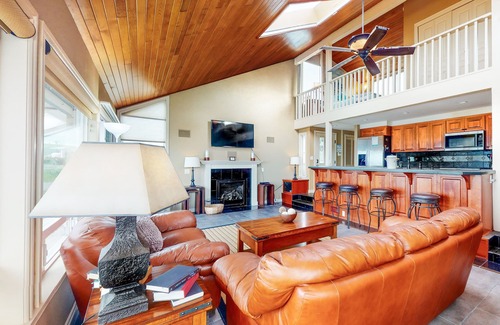 South Beach House | Oceanfront Home w/Private Hot Tub, Ocean Views, Fireplace & Beach Access Path