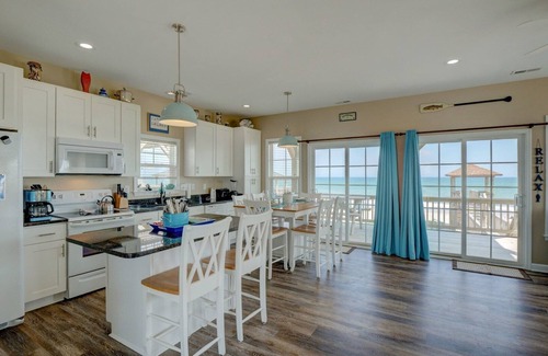 Sneads Ferry House | Oceanfront Home, multiple decks with private beach access