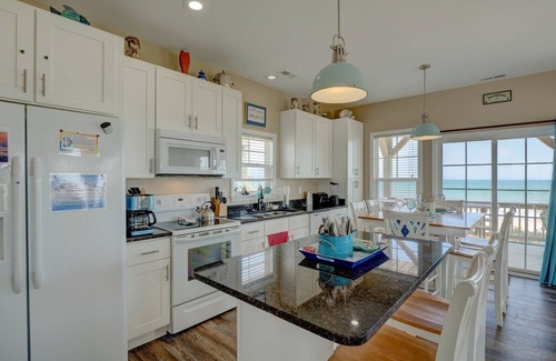 Sneads Ferry House | Oceanfront Home, multiple decks with private beach access