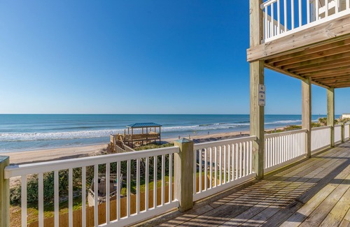 Surf City House | Oceanfront estate with pool, hot tub, elevator, pool table & chef's kitchen